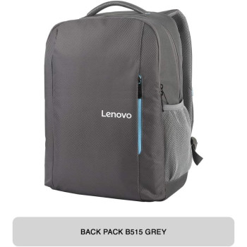 Lenovo B515 Laptop Backpack For 15.6 Inch, Laptops, Water Repellent Rucksack With Anti-Theft Compartment, Grey