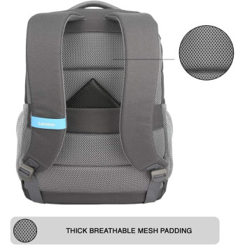 Lenovo B515 Laptop Backpack For 15.6 Inch, Laptops, Water Repellent Rucksack With Anti-Theft Compartment, Grey