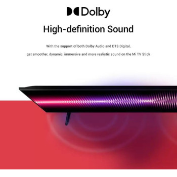 Xiaomi Mi TV Stick Global Version Android TV 2K Hdr Quad Core Hdmi 1Gb Ram Bluetooth Wi-Fi Netflix Google Assistant, MdZ-24-AA