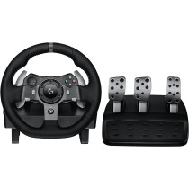 Logitech G920 Driving Force Racing Wheel And Floor Pedals, Real Force Feedback, Stainless Steel Paddle Shifters, Leather Steering Wheel Cover for Xbox Series X/S, Xbox One, PC, Mac, Black