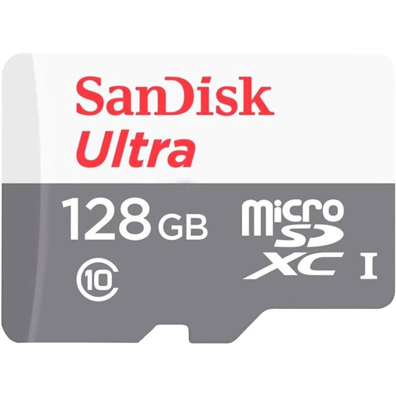 SanDisk 128GB Ultra Upto 100MB/s UHS-I Class 10 MicroSDXC Card-SDSQUNS-128G-GN6MN