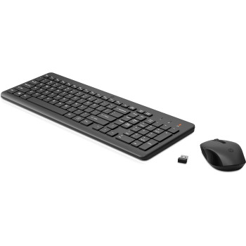 HP 330 Wireless Black Keyboard And Mouse Set With Numeric Keypad, 2.4GHz Wireless Connection And 1600 DPI, USB Receiver, LED Indicators, Black(2V9E6AA)