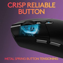 Logitech G305 Lightspeed Wireless Gaming Mouse, Hero Sensor, 12,000 Dpi, Lightweight, 6 ProgRAMmable Buttons, 250H Battery Life, On-Board Memory, Compatible With Pc / Mac, Black
