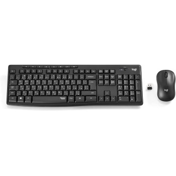 Logitech MK295 Silent Wireless Mouse And Keyboard Combo With Silent Touch Technology, Full Numpad, Advanced Optical Tracking, Lag-Free Wireless, 90 Percentage Less Noise, AR Keyboard, Graphite