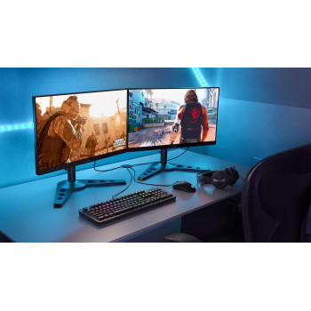 Lenovo Legion KM300 RGB Gaming Combo Keyboard and Mouse, Arabic And English, Black