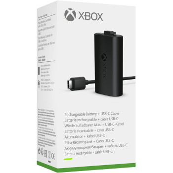 Xbox Play And Charge Kit M Rechargeable Battery, Black
