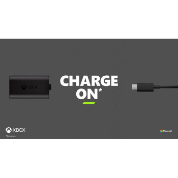 Xbox Play And Charge Kit M Rechargeable Battery, Black