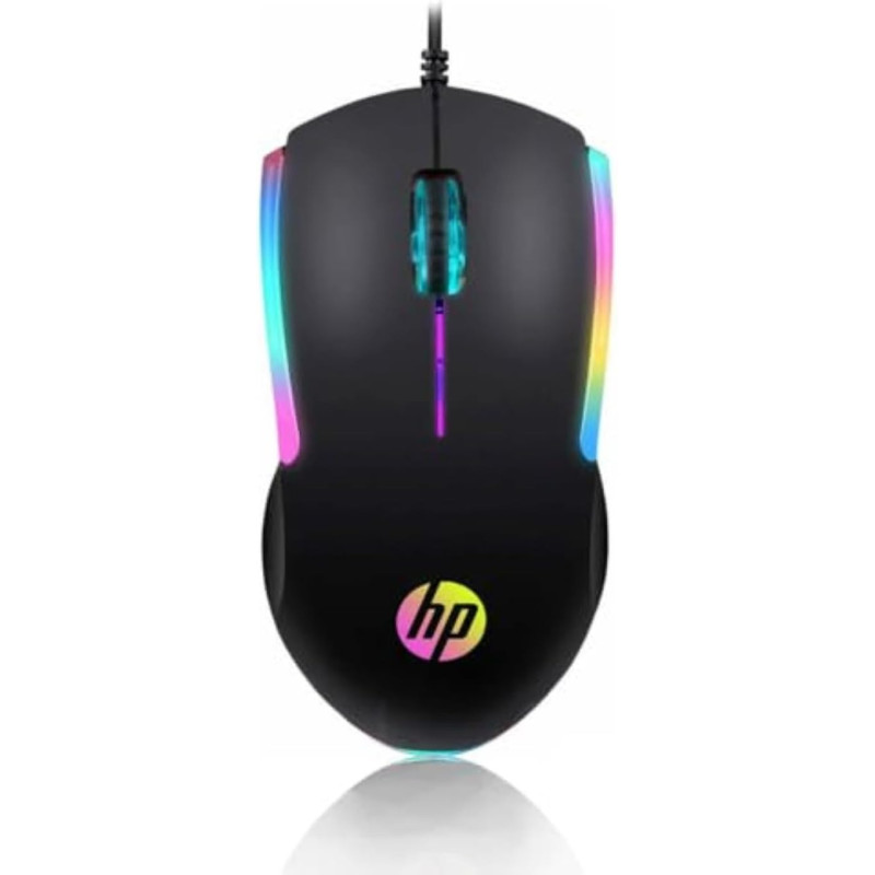 HP Wired RGB Gaming Mouse High Performance Mouse with Optical Sensor, 3 Buttons, 7 Color LED for Computer Notebook Laptop Office PC Home
