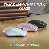Logitech MX Anywhere 3S Compact Wireless Mouse, Fast Scrolling, 8K DPI Any-Surface Tracking, Quiet Clicks, Programmable Buttons, USB C, Bluetooth, Windows PC, Linux, Chrome, Mac, Graphite