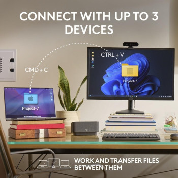 Logitech MX Anywhere 3S Compact Wireless Mouse, Fast Scrolling, 8K DPI Any-Surface Tracking, Quiet Clicks, Programmable Buttons, USB C, Bluetooth, Windows PC, Linux, Chrome, Mac, Graphite