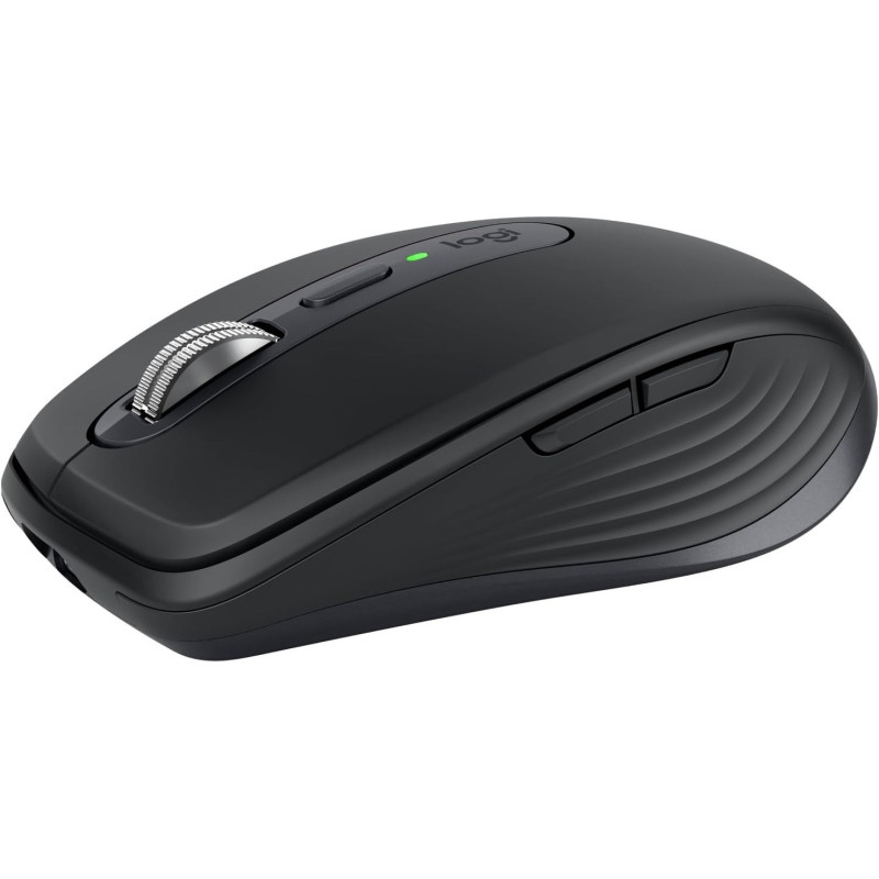 Logitech MX Anywhere 3S Compact Wireless Mouse, Fast Scrolling, 8K DPI Any-Surface Tracking, Quiet Clicks, Programmable Buttons, USB C, Bluetooth, Windows PC, Linux, Chrome, Mac, Graphite