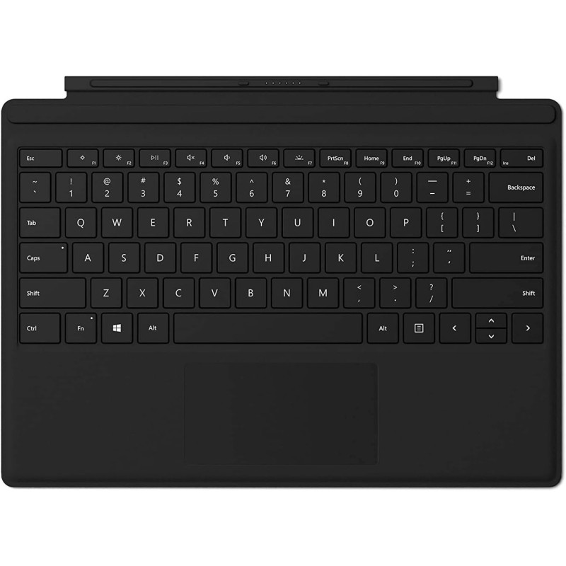 Microsoft FMN-00001 Surface Pro Type Keyboard Cover, English, For Surface Pro 3, 4, 5,6 And 7, Black