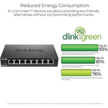 D-Link 8-Port Gigabit Unmanaged Desktop Switch - DGS-108