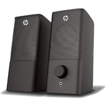 HP DHS-2101 2.0 USB Portable Multimedia Wired Black Speaker With 3.5mm AUX Connectivity, Black