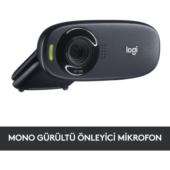 Logitech C310 Hd Webcam, Hd 720P/30Fps, Widescreen Hd Video Calling, Hd Light Correction, Noise-Reducing Mic, For Skype, Facetime, Hangouts, Webex, Pc/Mac/Laptop/Macbook/Tablet, Black