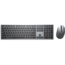 Dell KM7321W Premier Multi-Device Wireless Keyboard and Mouse, UK (QWERTY), 2.4GHz, Bluetooth 5.0, 128-bit AES Encryption, 4000 dpi, Compatible With Windows, Mac, Linux, Chrome and Android, Grey