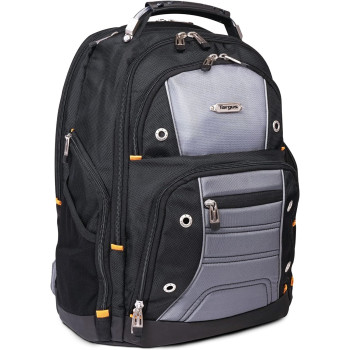 Targus Drifter Laptop Bag, 16 Inch, Laptop Backpack, Padded Laptop And Document Compartment, Water Bottle Pockets, Reinforced Handles Laptop Case With Padded Back Panel Black/Gray (TSB238US)