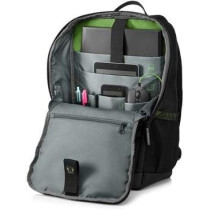 HP 6EU57A Pavilion 15 Gaming Backpack 400 For Laptop With Zippered Pocket, Black
