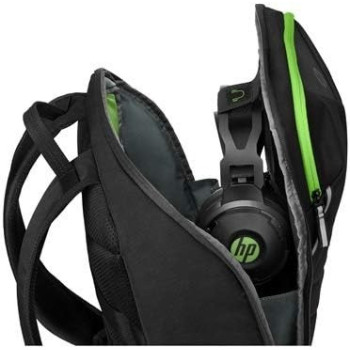HP 6EU57A Pavilion 15 Gaming Backpack 400 For Laptop With Zippered Pocket, Black