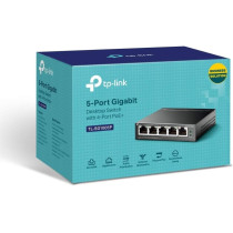 TP-Link 5 Port Gigabit PoE Switch, 4 PoE Ports @56W, Desktop, Plug And Play, Sturdy Metal w/Shielded Ports, Fanless, Limited Lifetime Protection, Traffic Optimization, Unmanaged (TL-SG1005P)