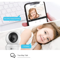 EZVIZ C6N Security Camera, 1080p CCTV Camera For Home, Wifi Indoor 360 Camera, Baby Monitor Surveillance Camera With Motion Detection, Smart Tracking, Two-Way Audio, Night Vision, Works With Alexa