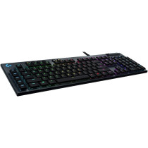 Logitech G Logitech G815 Lightsync RGB Mechanical Gaming Keyboard With Low Profile Gl Clicky Key Switch, 5 ProgRAMmable G-Keys,Usb Passthrough, Dedicated Media Control