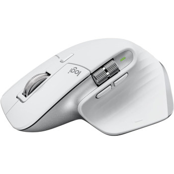 Logitech MX Master 3S - Wireless Performance Mouse with Ultra-fast Scrolling, Ergo, 8K DPI, Track on Glass, Quiet Clicks, USB-C, Bluetooth, Windows, Linux, Chrome, Pale Grey