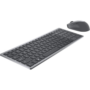 Dell KM7120W Multi-Device Bluetooth And Wireless Keyboard And Mouse Qwerty, Titan Gray (Arabic-English)
