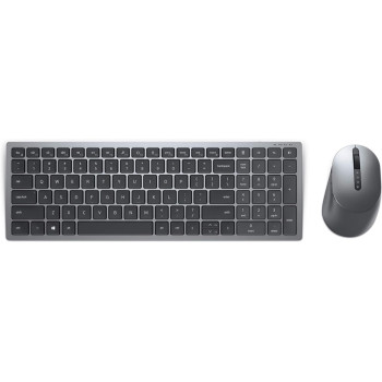 Dell KM7120W Multi-Device Bluetooth And Wireless Keyboard And Mouse Qwerty, Titan Gray (Arabic-English)