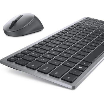 Dell KM7120W Multi-Device Bluetooth And Wireless Keyboard And Mouse Qwerty, Titan Gray (Arabic-English)