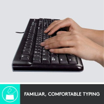Logitech Desktop MK120 Mouse And keyboard Combo, Black