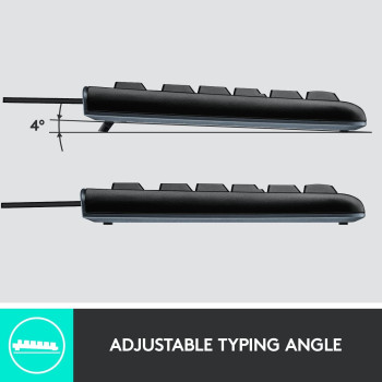 Logitech Desktop MK120 Mouse And keyboard Combo, Black