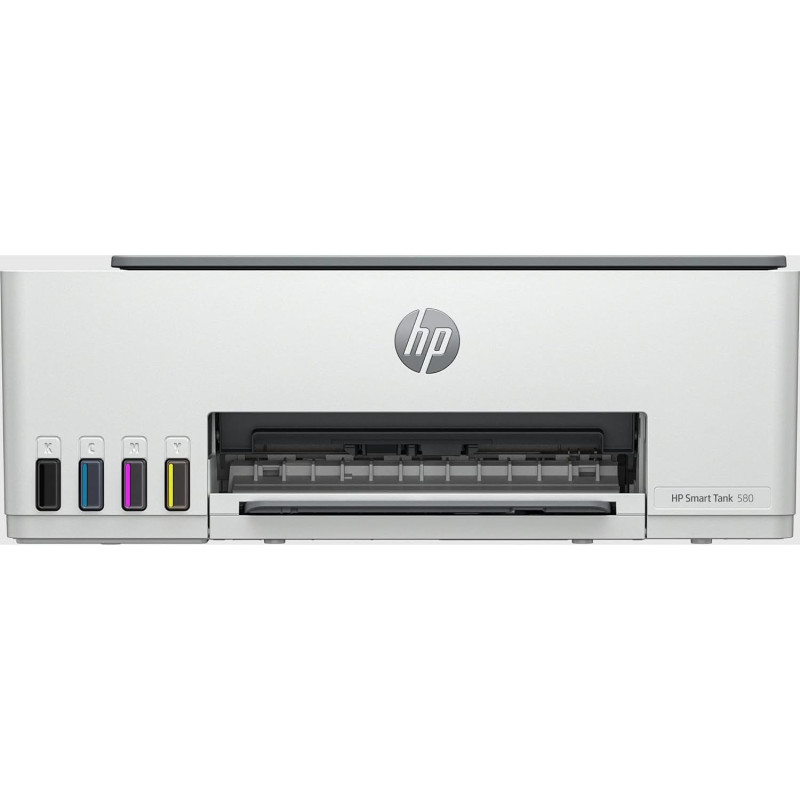HP Smart Tank 580 Wireless All In One Printer, Print, Scan, Copy, Print Up To 18000 Black or 6000 Color Pages, White, 1F3Y2A
