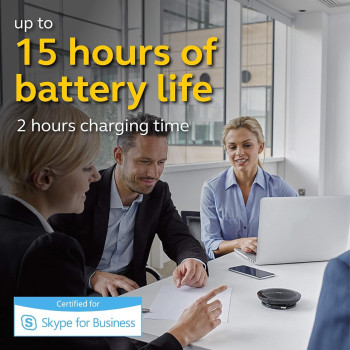 Jabra Speak 510 Speaker Phone, Unified Communications Certified Portable Conference Speaker With USB, Connect With Laptops, Smartphones And Tablets