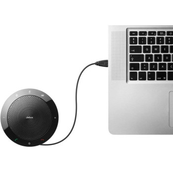 Jabra Speak 510 Speaker Phone, Unified Communications Certified Portable Conference Speaker With USB, Connect With Laptops, Smartphones And Tablets