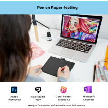 Wacom Intuos S tavoletta Grafica 2540 lpi (Linee Per Pollice) 152 x 95 mm USB/Bluetooth Nero