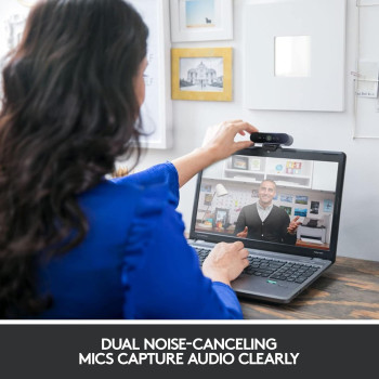 Logitech Brio Stream Webcam, Ultra HD 4K Streaming Edition, 1080p/60fps Hyper-Fast Streaming, Wide Adjustable Field of View For Gaming, Works With Skype, Zoom, Xsplit, Youtube, PC/Xbox/Laptop, Black