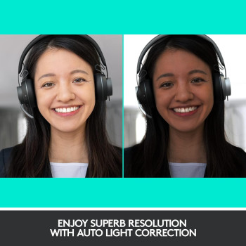 Logitech Brio Stream Webcam, Ultra HD 4K Streaming Edition, 1080p/60fps Hyper-Fast Streaming, Wide Adjustable Field of View For Gaming, Works With Skype, Zoom, Xsplit, Youtube, PC/Xbox/Laptop, Black