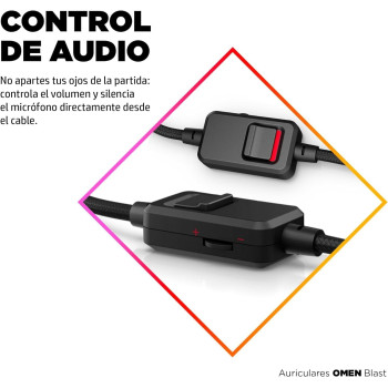 OMEN Blast Headset Gaming Headset With Retractable, Noise Canceling Microphone And 7.1 Surround Sound Multi-Compatible Xbox One, PS4, And PC Headset USB Headset, (1A858AA)