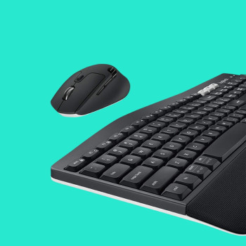 Logitech MK850 Multi-Device Wireless Keyboard And Mouse Combo, 2.4Ghz Bluetooth, Curved Keyframe And Mouse, 12 Programmable Keys, Pc/Mac, Intl, Ar