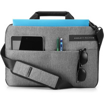HP Signature Slim Topload (TOE19AA) Shoulder Bag With Zipper (bis 17,3 Zoll), Grey