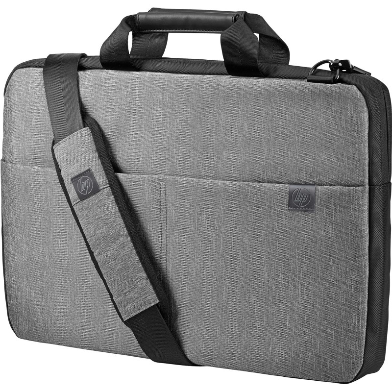 HP Signature Slim Topload (TOE19AA) Shoulder Bag With Zipper (bis 17,3 Zoll), Grey