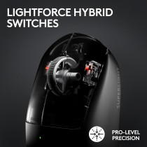 Logitech G Pro X Superlight 2 Lightspeed Wireless Gaming Mouse, Lightweight, Lightforce Hybrid Switches, Hero 2 Sensor, 32,000 Dpi, 5 Programmable Buttons, Usb-C Charging, Pc And Mac, Black