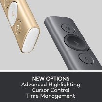 Logitech Spotlight Presentation Remote, Advanced Digital Highlighting With Bluetooth, Universal Compatibility, 30M Range and Quick Charging, Slate