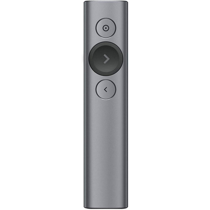 Logitech Spotlight Presentation Remote, Advanced Digital Highlighting With Bluetooth, Universal Compatibility, 30M Range and Quick Charging, Slate