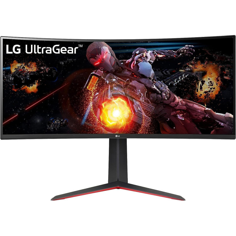 LG 34GP63A, 34 Inch, Curved UltraGear QHD HDR 10 160Hz Monitor With Tilt/Height Adjustable Stand, Built-in Speaker