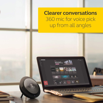 Jabra Speak 710 Portable UC Conference Speakerphone For Conference Calls And Music, Bluetooth, USB
