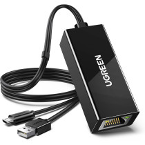 Ugreen Micro USB Ethernet Adapter, Ethernet Adapter With 3.3 ft Cable And Power Cord, Compatible For Fire TV Stick Basic/2nd/4k/Lite, Chromecast 1/2/3/Ultra/Audio, Fire TV 3rd, Plug And Play, 10/100 Mbps