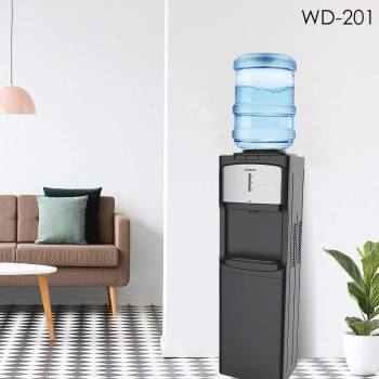 Crownline Floor Standing Water Dispenser, WD 201, Black, 1 Year Warranty