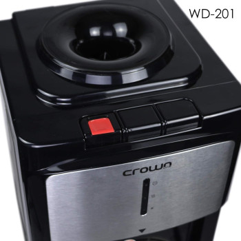 Crownline Floor Standing Water Dispenser, WD 201, Black, 1 Year Warranty